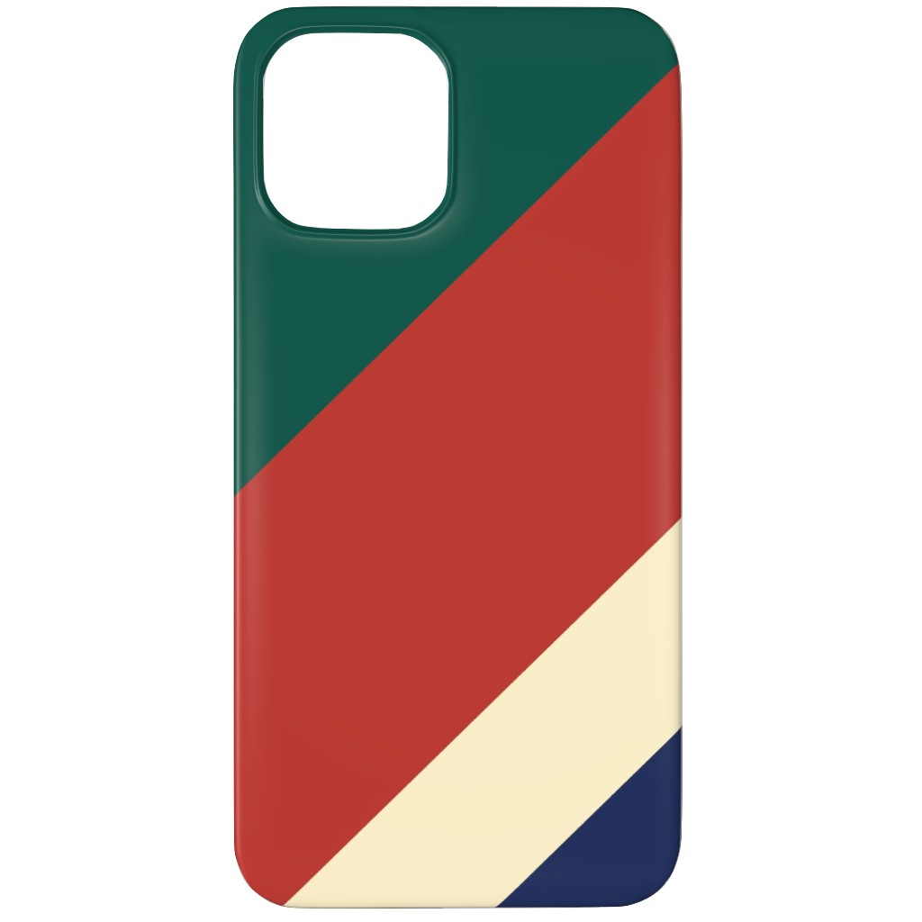 Camping Stripe Diagonal - Multi Phone Case, Slim Case, Matte, iPhone 11 Pro, Multicolor