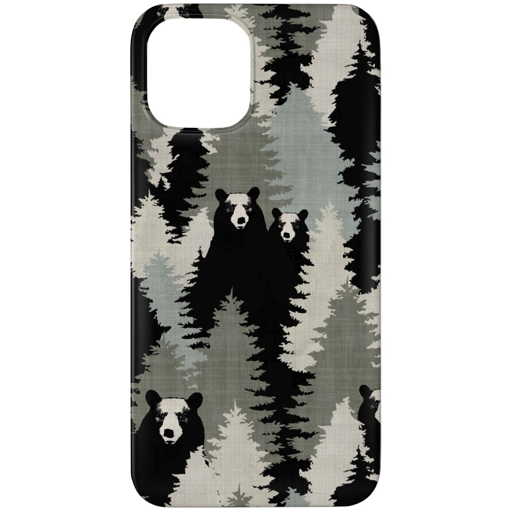 Bears Texture - Green Phone Case, Slim Case, Matte, iPhone 11 Pro, Green