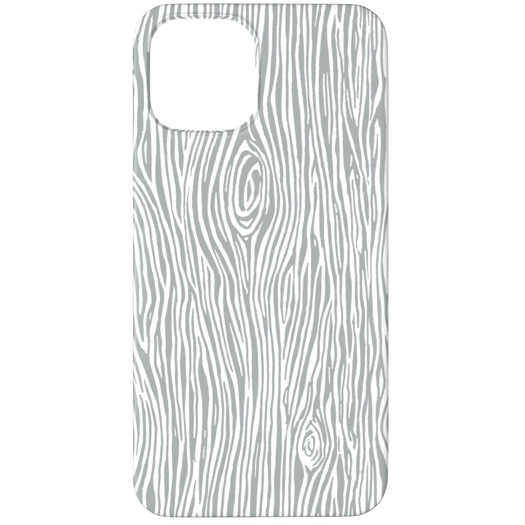 Woodgrain - Gray Phone Case, Slim Case, Matte, iPhone 11 Pro, Gray