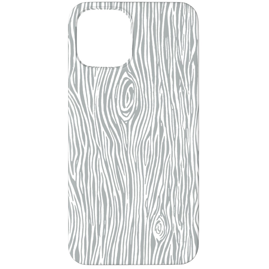 Woodgrain - Gray Phone Case, Slim Case, Matte, iPhone 11 Pro, Gray, Gray
