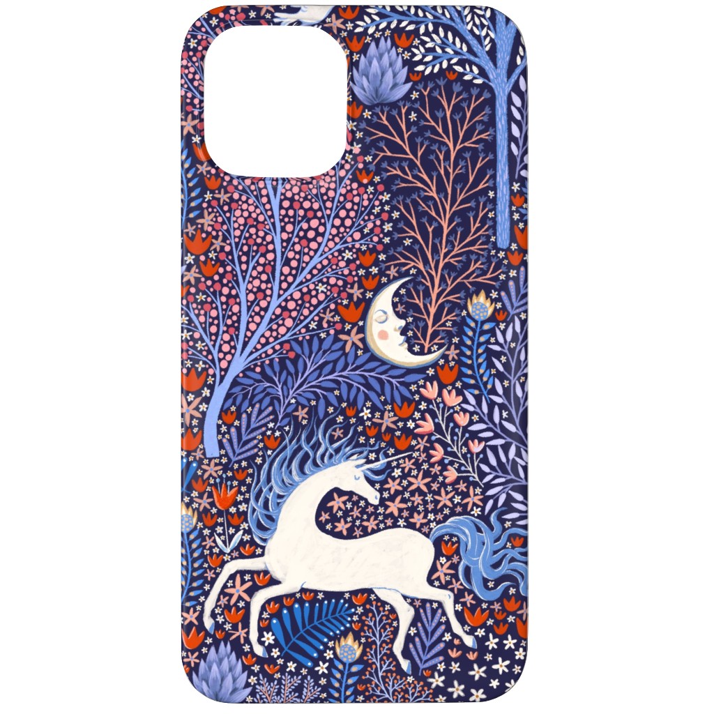 Unicorn in Nocturnal Forest - Purple Phone Case, Slim Case, Matte, iPhone 11 Pro, Purple