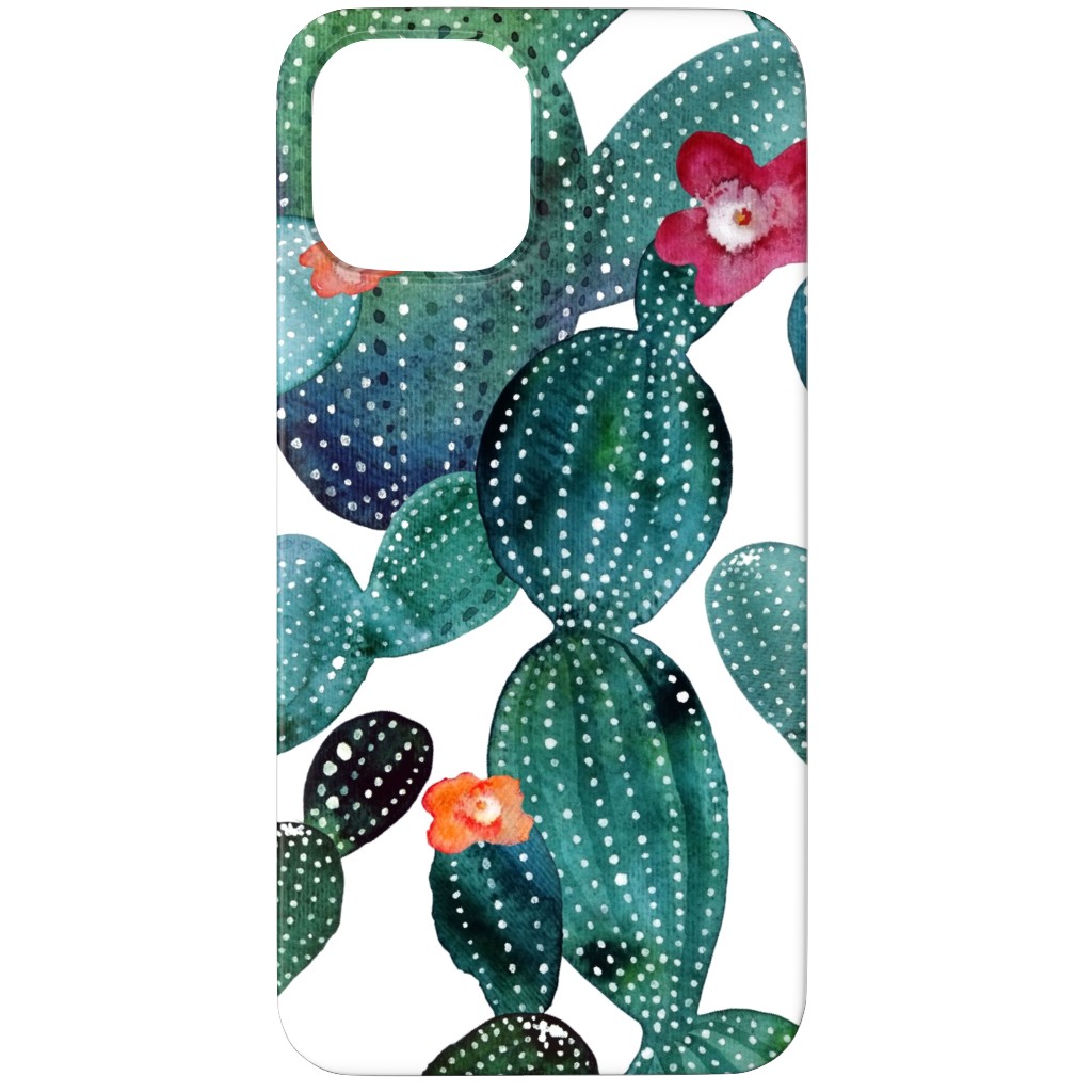 Cactuses - Green Phone Case, Slim Case, Matte, iPhone 11 Pro, Green, Classic Green
