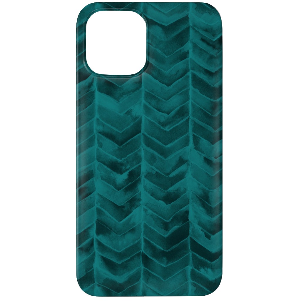 Watercolor Chevron Phone Case, Slim Case, Matte, iPhone 11 Pro, Green