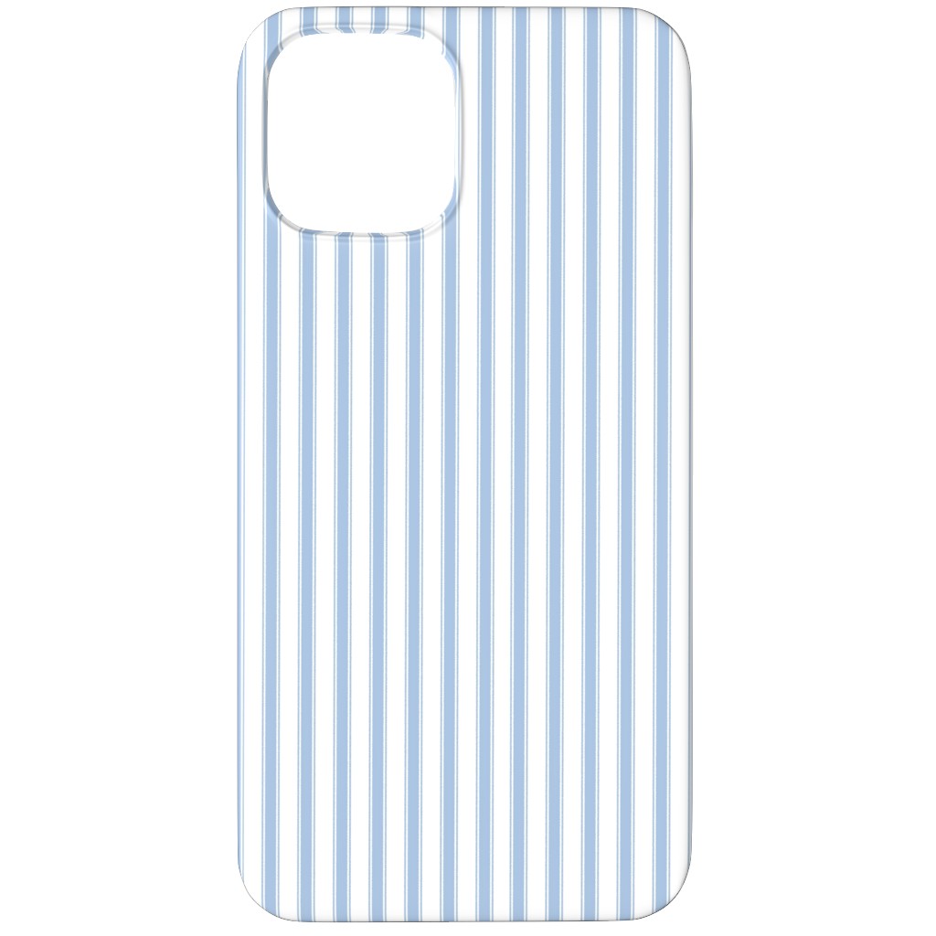 Cedar Lake Cottage Ticking Stripe - Blue Phone Case, Slim Case, Matte, iPhone 11 Pro, Blue, True Blue
