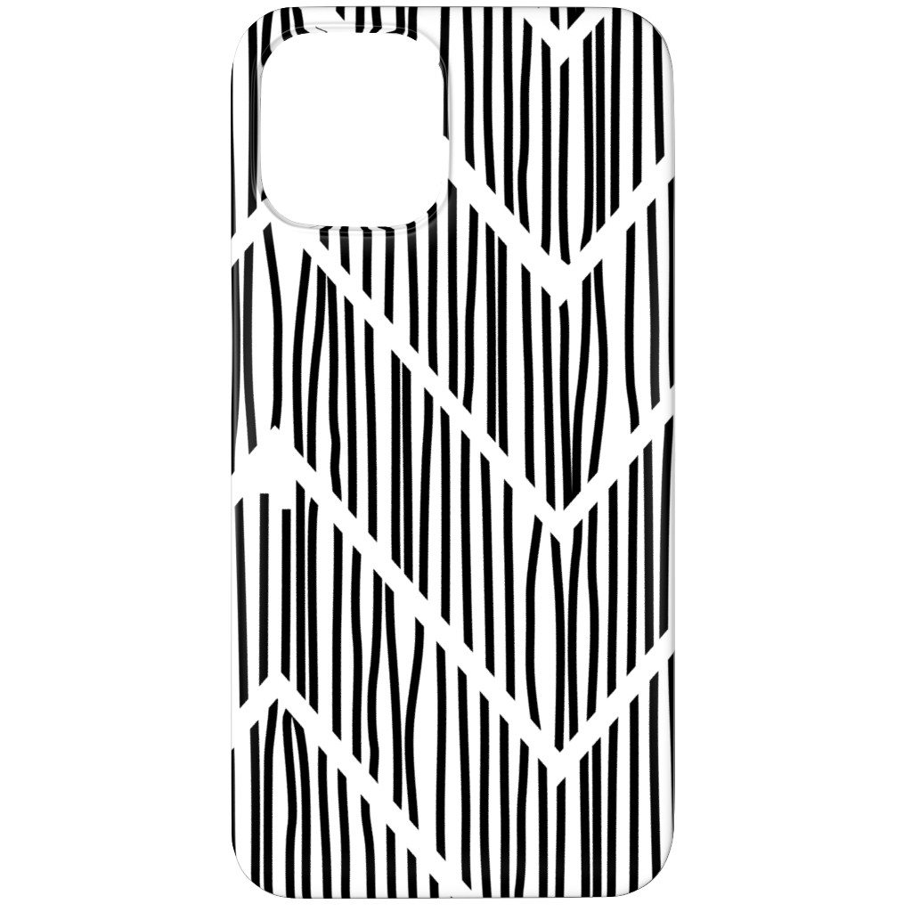 Black & White Chevron Phone Case, Slim Case, Matte, iPhone 11 Pro, Gray