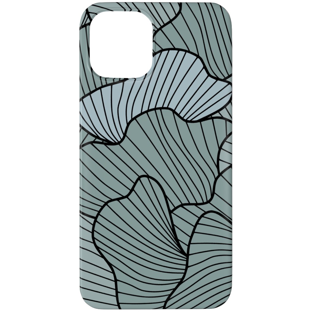 Layered Ginko Leaves Phone Case, Slim Case, Matte, iPhone 11 Pro, Green, Classic Green
