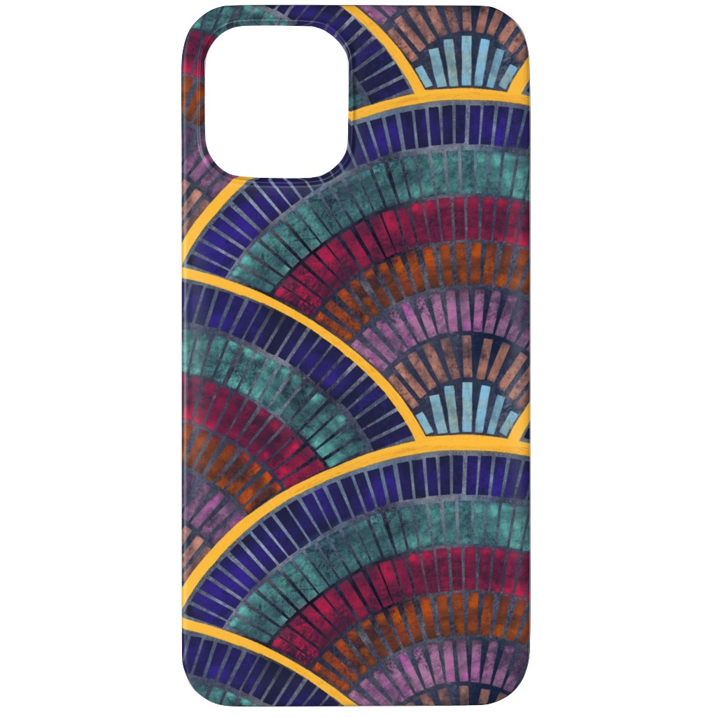 Moody Art Deco Tile - Dark Phone Case, Slim Case, Matte, iPhone 11 Pro, Multicolor