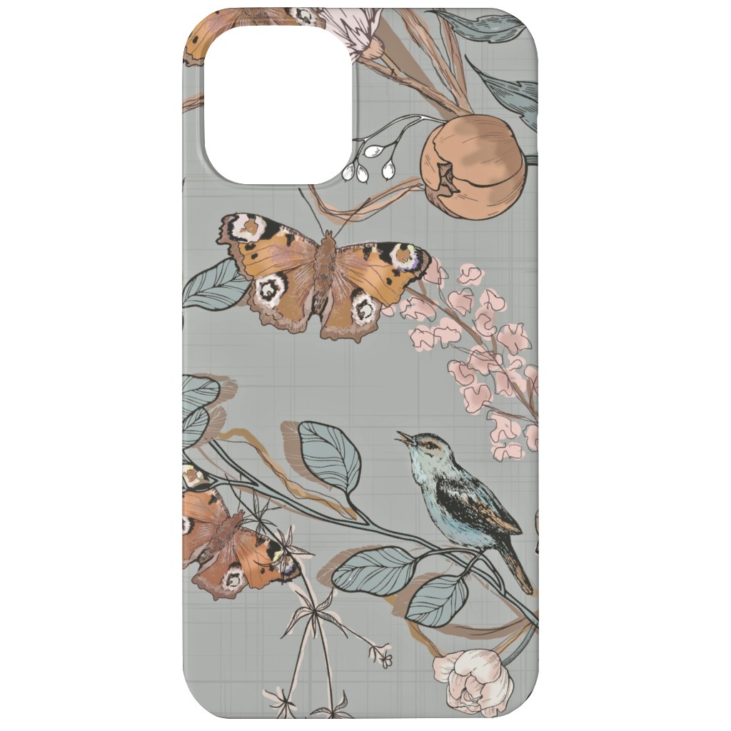 Naturalist - Antoinette Phone Case, Silicone Liner Case, Matte, iPhone 11, Gray