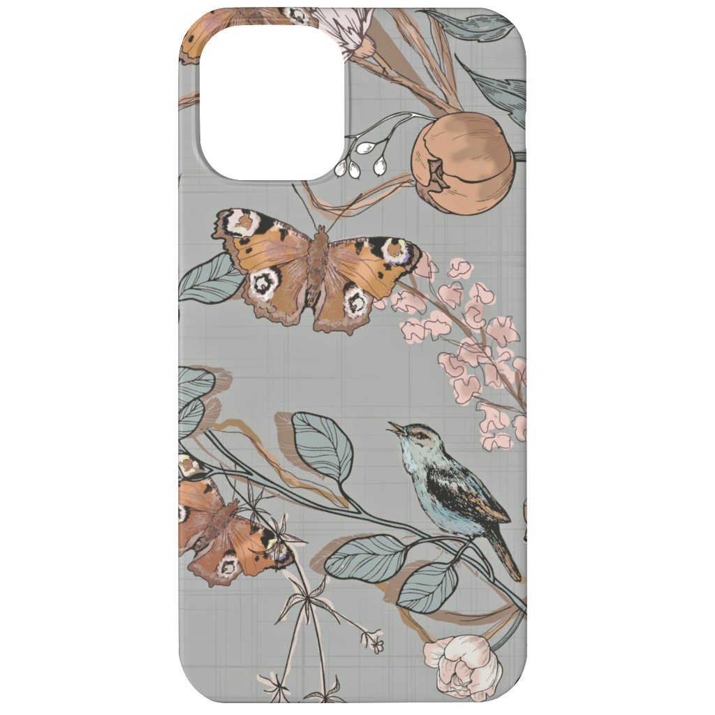 Naturalist - Antoinette Phone Case, Silicone Liner Case, Matte, iPhone 11, Gray, Gray