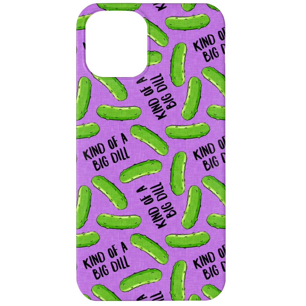 Kind of a Big Dill - Pickles - Purple Phone Case, Silicone Liner Case, Matte, iPhone 11, Purple