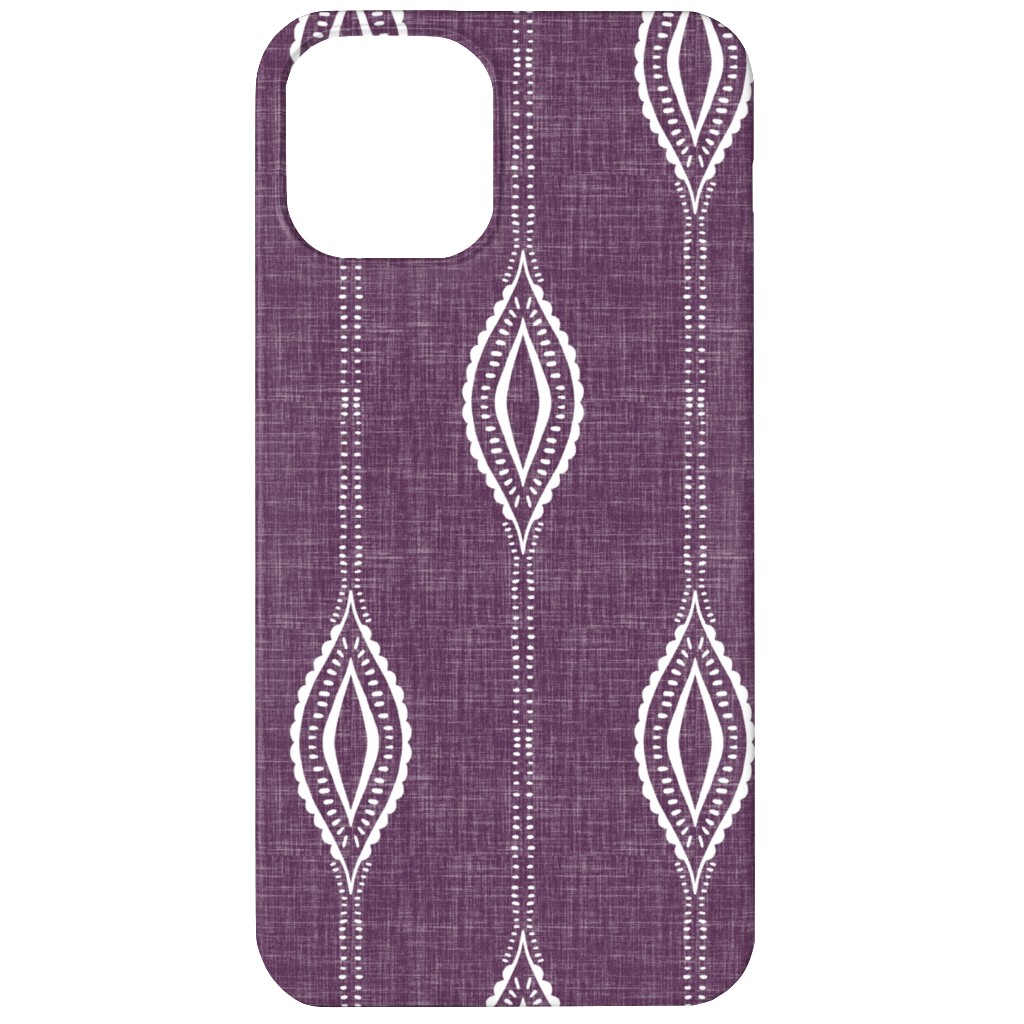 Diamant - Eggplant Phone Case, Silicone Liner Case, Matte, iPhone 11, Purple