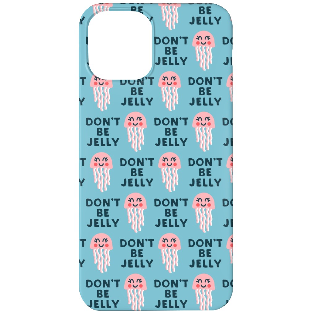 Don't Be Jelly - Summer Blue Phone Case, Silicone Liner Case, Matte, iPhone 11, Blue