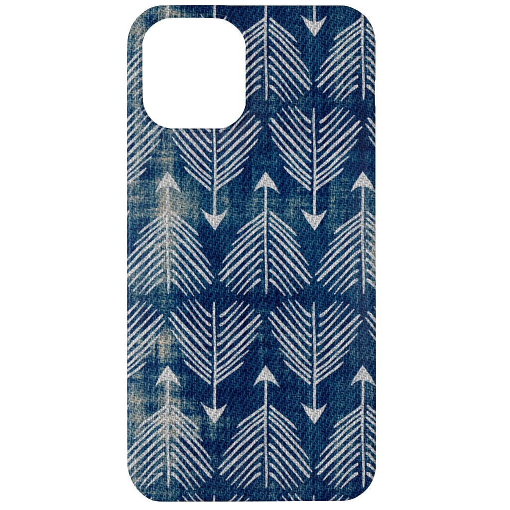 Django Arrows Phone Case, Silicone Liner Case, Matte, iPhone 11, Blue