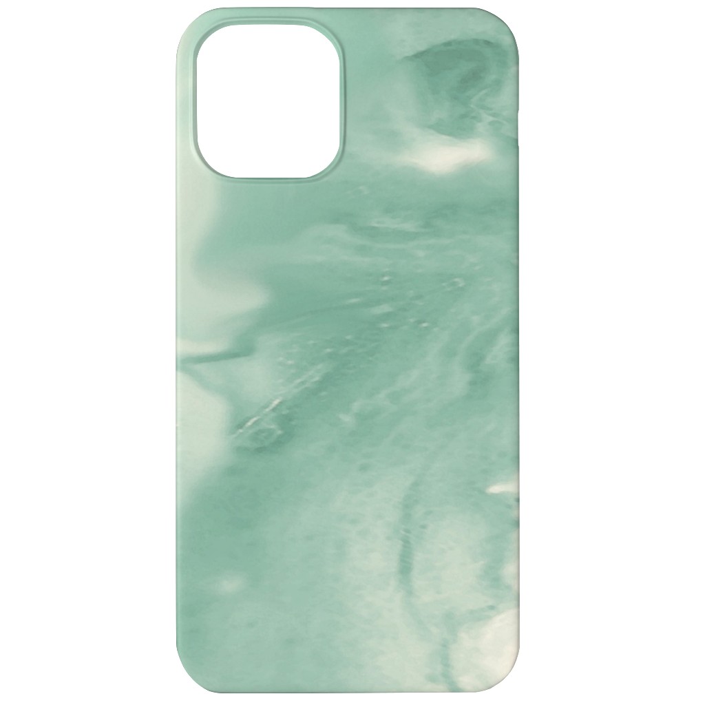 Abstract Watercolor Marble Phone Case, Silicone Liner Case, Matte, iPhone 11, Green