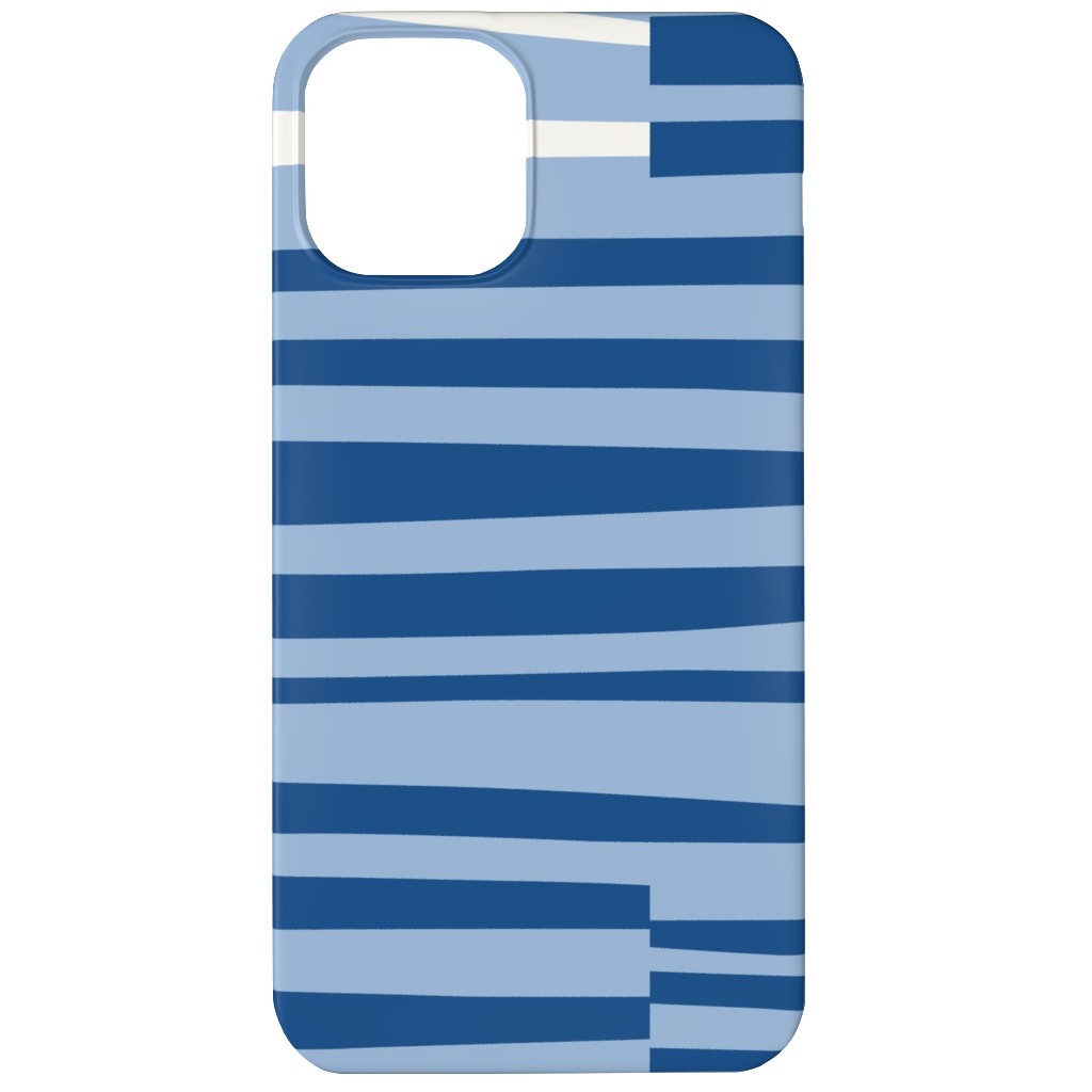 Twiggy Stripes Phone Case, Silicone Liner Case, Matte, iPhone 11, Blue, Light Blue