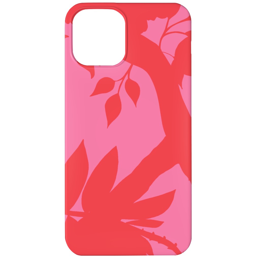 Peony Brand Mural - Pink Phone Case, Silicone Liner Case, Matte, iPhone 11, Pink, Bright Pink