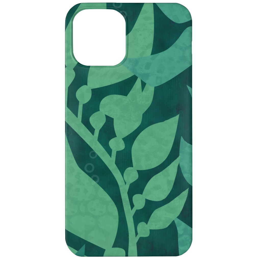 Mermaid Wonderland Kelp - Green Phone Case, Silicone Liner Case, Matte, iPhone 11, Green