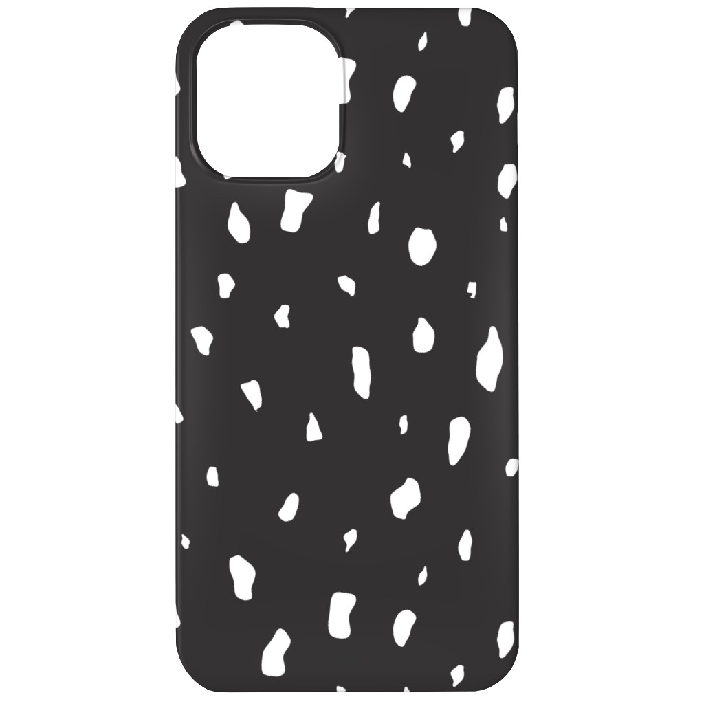 Chipped - Black and White Phone Case, Silicone Liner Case, Matte, iPhone 11, Black