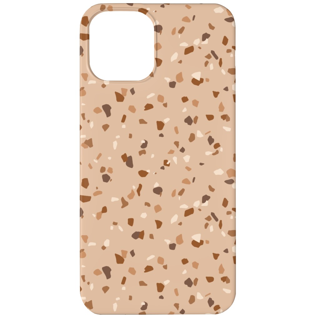 Terrazzo - Brown Phone Case, Slim Case, Matte, iPhone 11, Brown, Brown