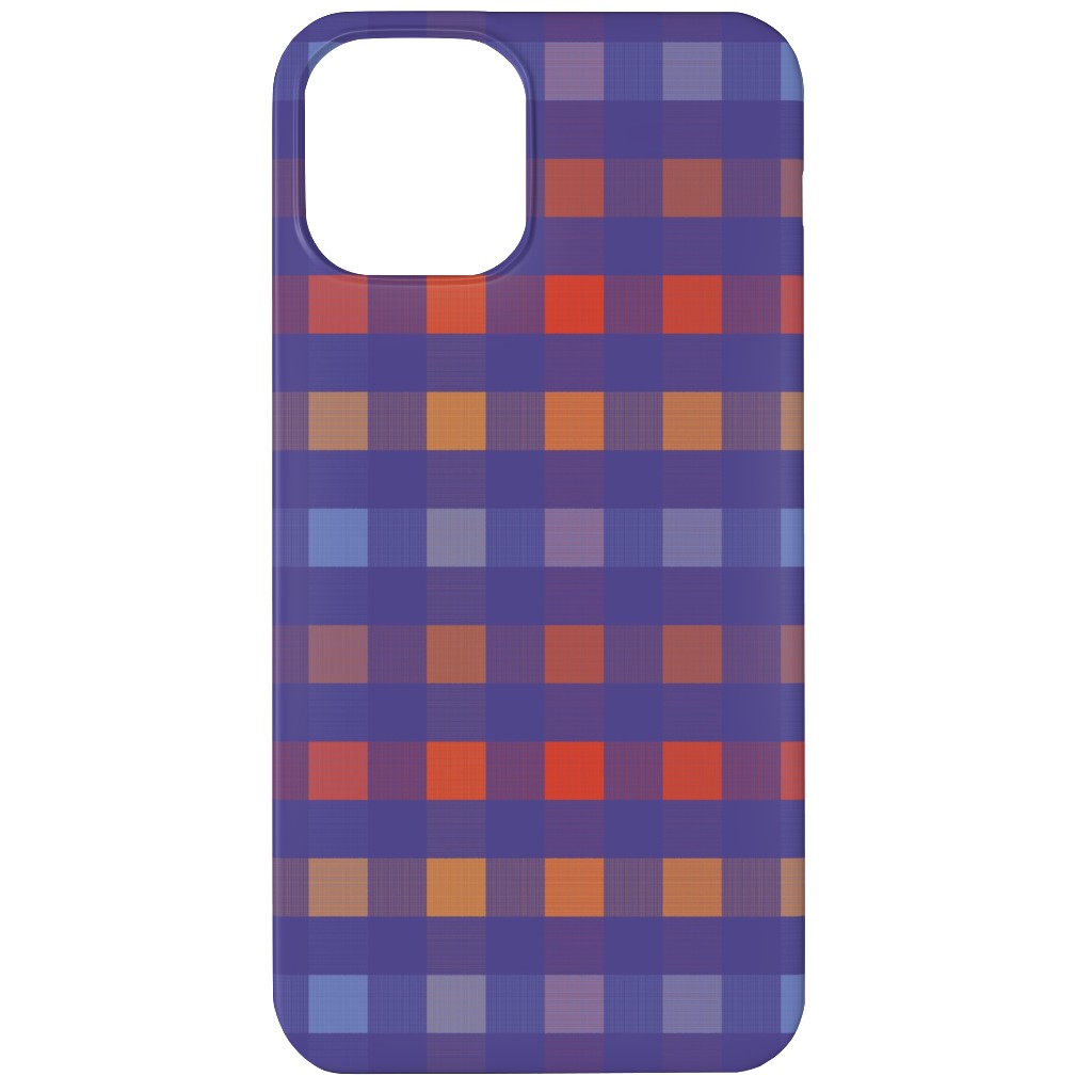 Picnic Plaid Phone Case, Slim Case, Matte, iPhone 11, Multicolor, Viola