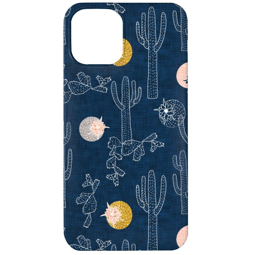 Cactus - Indigo Phone Case, Slim Case, Matte, iPhone 11, Blue
