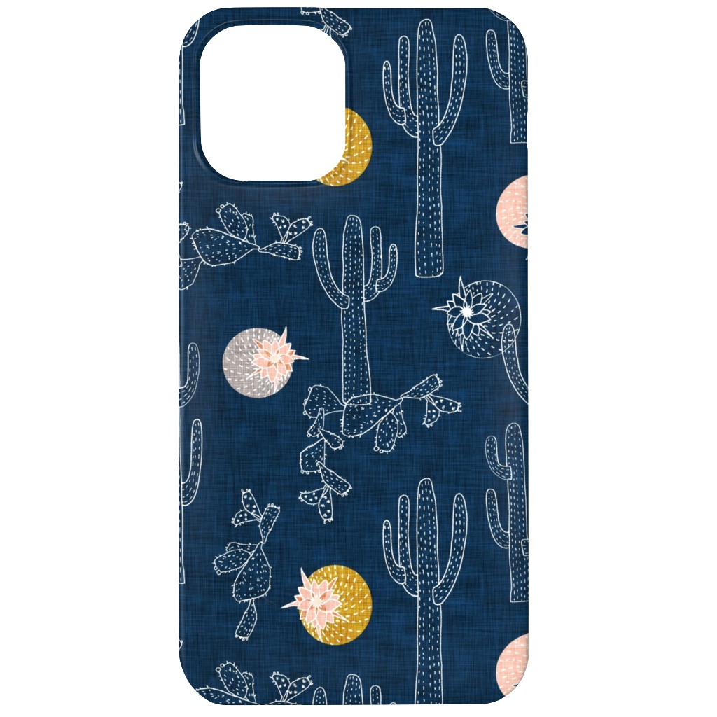 Cactus - Indigo Phone Case, Slim Case, Matte, iPhone 11, Blue, True Blue