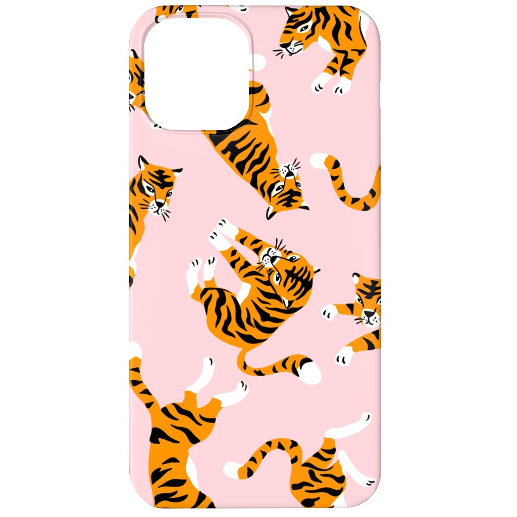 Tigers - Pink Phone Case, Slim Case, Matte, iPhone 11, Pink