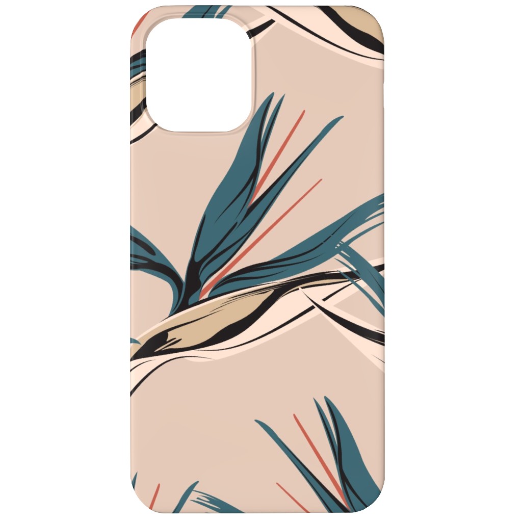 Bird of Paradise Phone Case, Slim Case, Matte, iPhone 11, Pink, Pearl