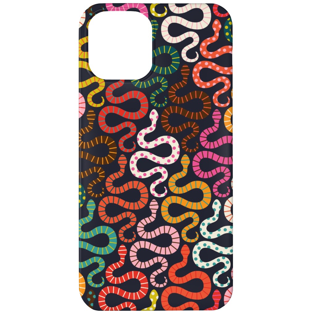 Snake-a-Delic - Multi Color Phone Case, Silicone Liner Case, Matte, iPhone 12 Mini, Multicolor