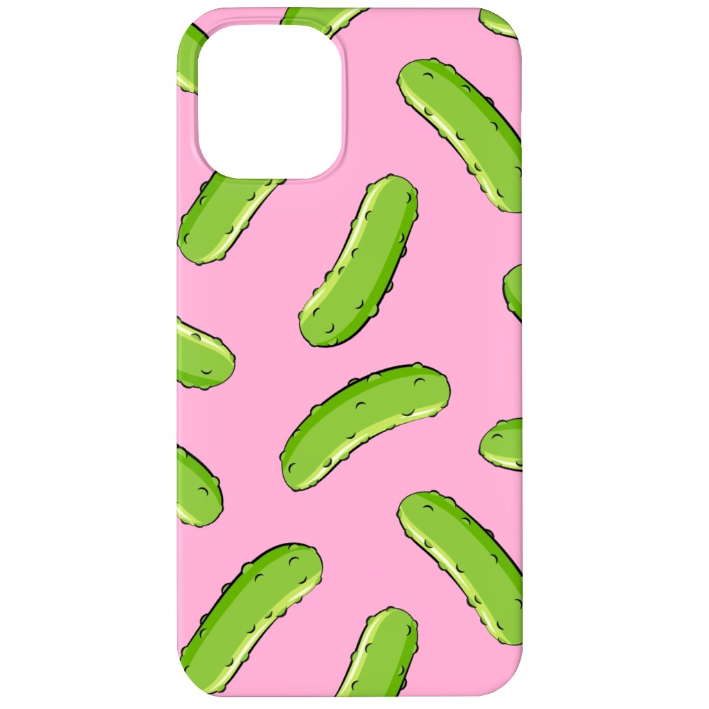 Pickles - Pink Phone Case, Silicone Liner Case, Matte, iPhone 12 Mini, Pink