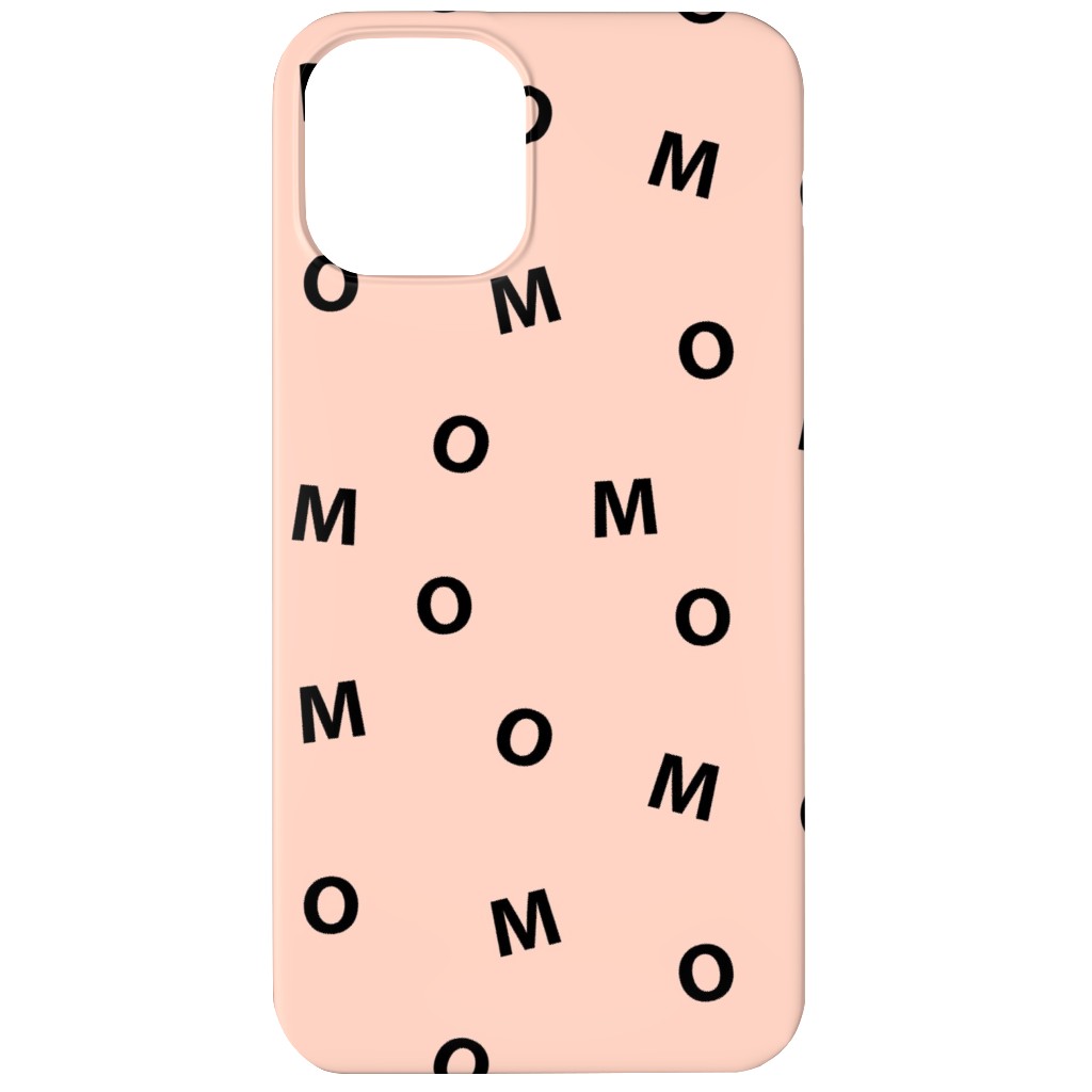 Sweet Mom Typography - Pale Nude Phone Case, Silicone Liner Case, Matte, iPhone 12 Mini, Pink, Bright Pink