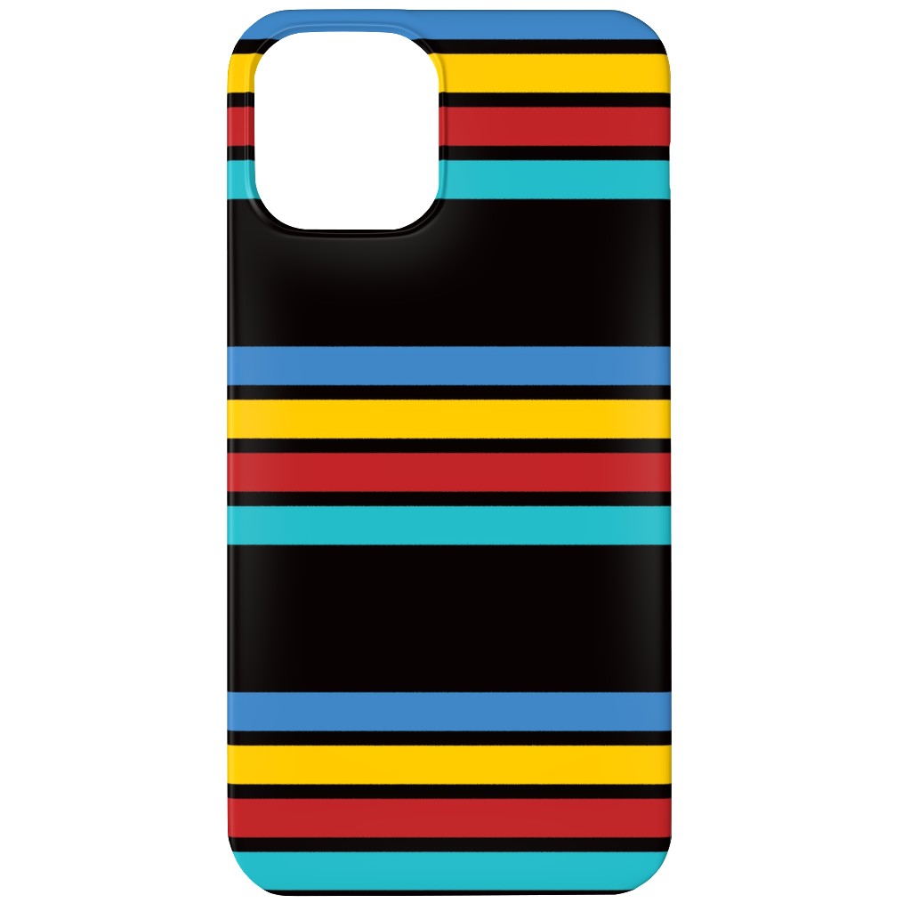 Classic Camping Stripes - Multi Phone Case, Slim Case, Matte, iPhone 12 Mini, Multicolor