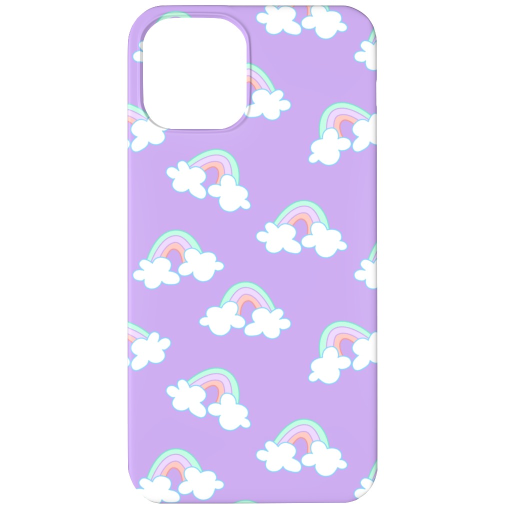 Nicola Unicorn Rainbows Phone Case, Slim Case, Matte, iPhone 12 Mini, Purple
