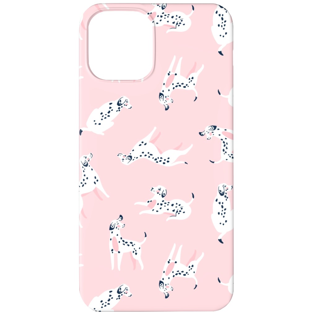 Funny Dalmatian - Pink Phone Case, Slim Case, Matte, iPhone 12 Mini, Pink, Bright Pink