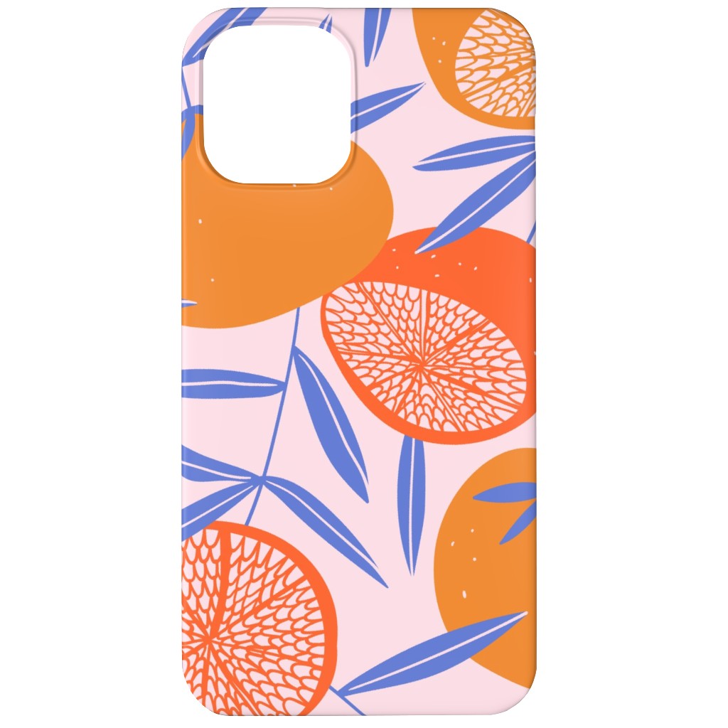 Pop Art Grapefruits - Multi Phone Case, Slim Case, Matte, iPhone 12 Mini, Orange, Orange