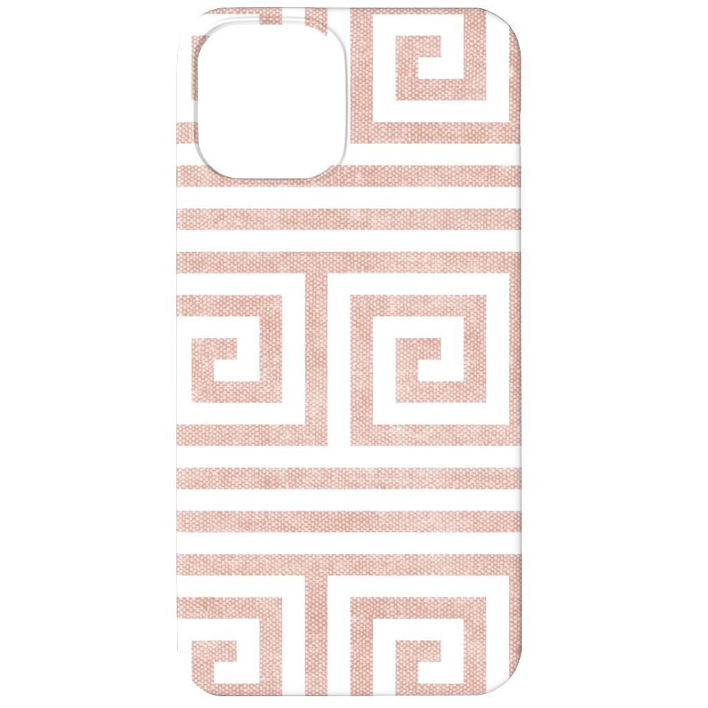 Green Key Stripes - Pink Phone Case, Slim Case, Matte, iPhone 12 Mini, Pink, Bright Pink