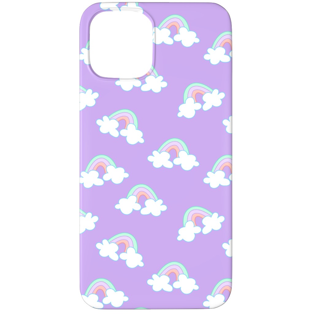Nicola Unicorn Rainbows Phone Case, Silicone Liner Case, Matte, iPhone 12 Pro Max, Purple, Lilac