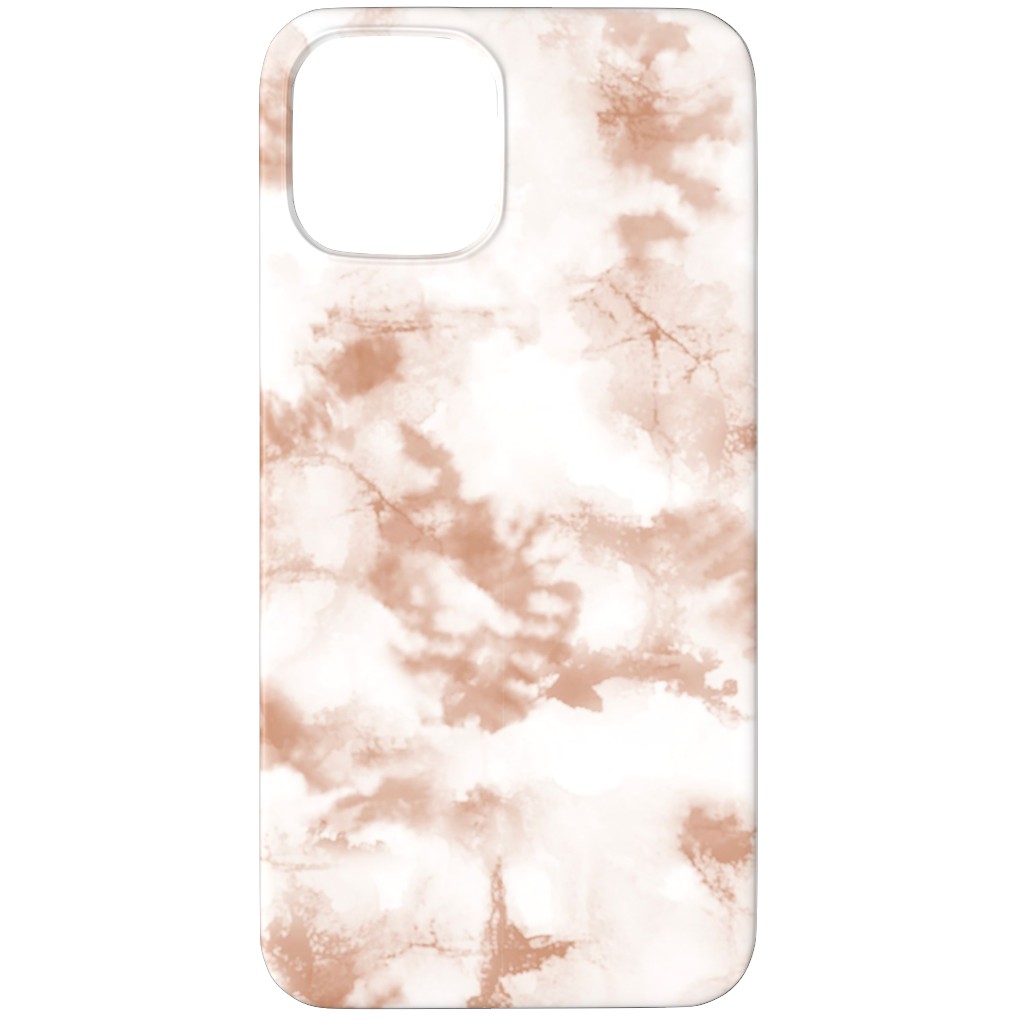 Inked Tie Dye Phone Case, Silicone Liner Case, Matte, iPhone 12 Pro Max, Beige, Pearl