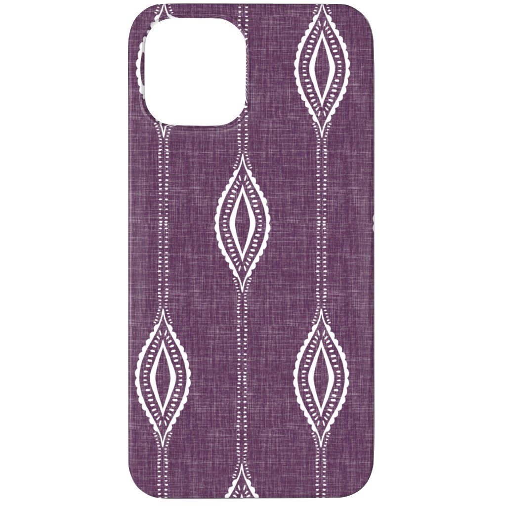 Diamant - Eggplant Phone Case, Silicone Liner Case, Matte, iPhone 12 Pro Max, Purple, Purple