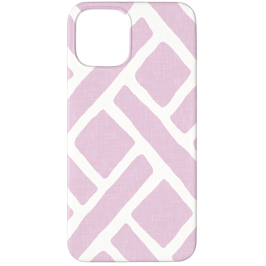 Savannah Trellis Phone Case, Silicone Liner Case, Matte, iPhone 12 Pro Max, Purple, Pansy