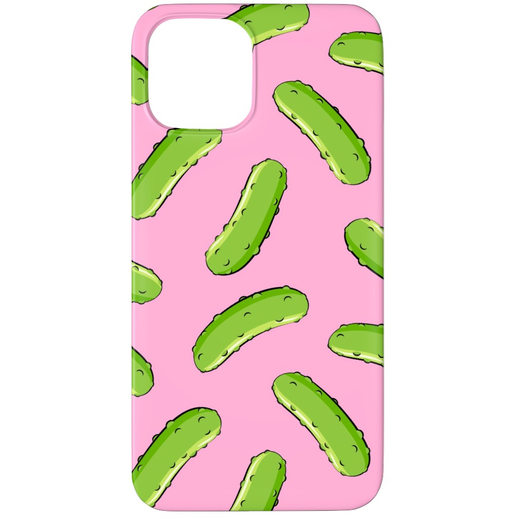 Pickles - Pink Phone Case, Silicone Liner Case, Matte, iPhone 12 Pro Max, Pink, Bright Pink