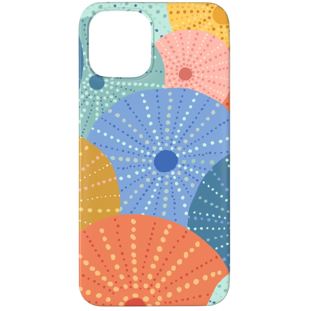 Colorful Sea Urchins Phone Case, Silicone Liner Case, Matte, iPhone 12 Pro Max, Multicolor