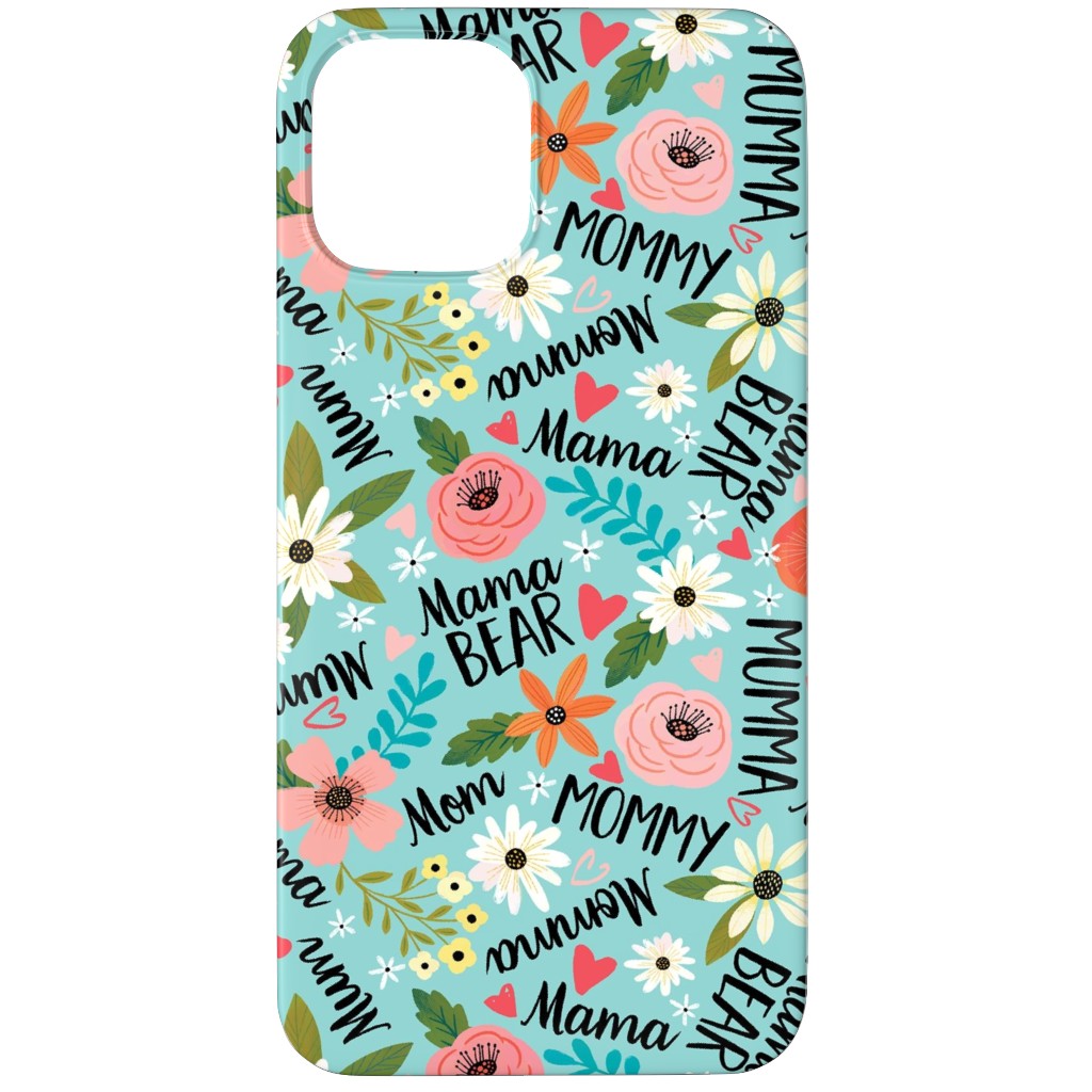 Mom's the Word - Multi Phone Case, Silicone Liner Case, Matte, iPhone 12 Pro Max, Blue, True Blue