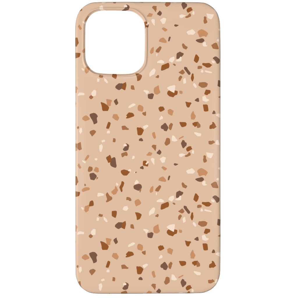 Terrazzo - Brown Phone Case, Slim Case, Matte, iPhone 12 Pro Max, Brown, Brown