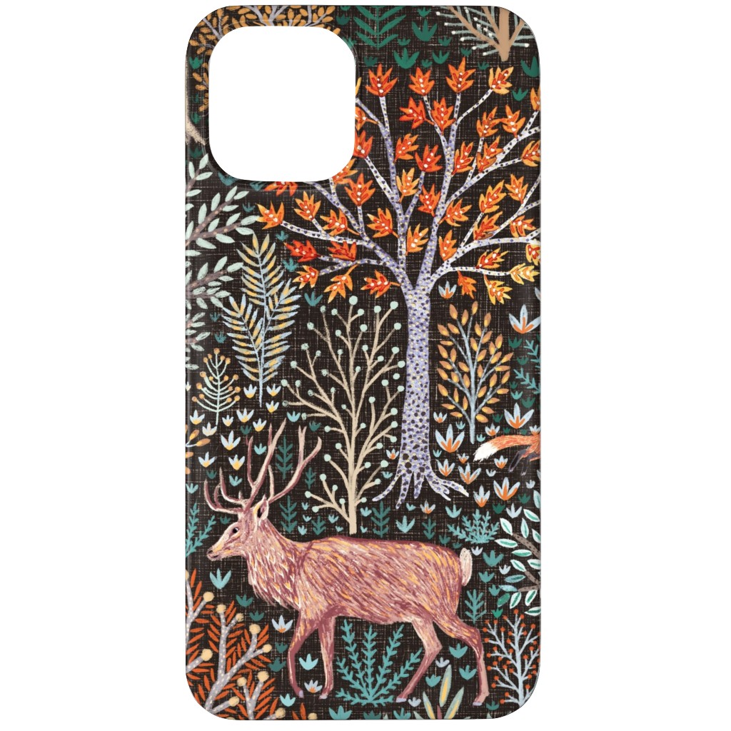Rustic Fall Forest Animals - Multi Phone Case, Slim Case, Matte, iPhone 12 Pro Max, Multicolor