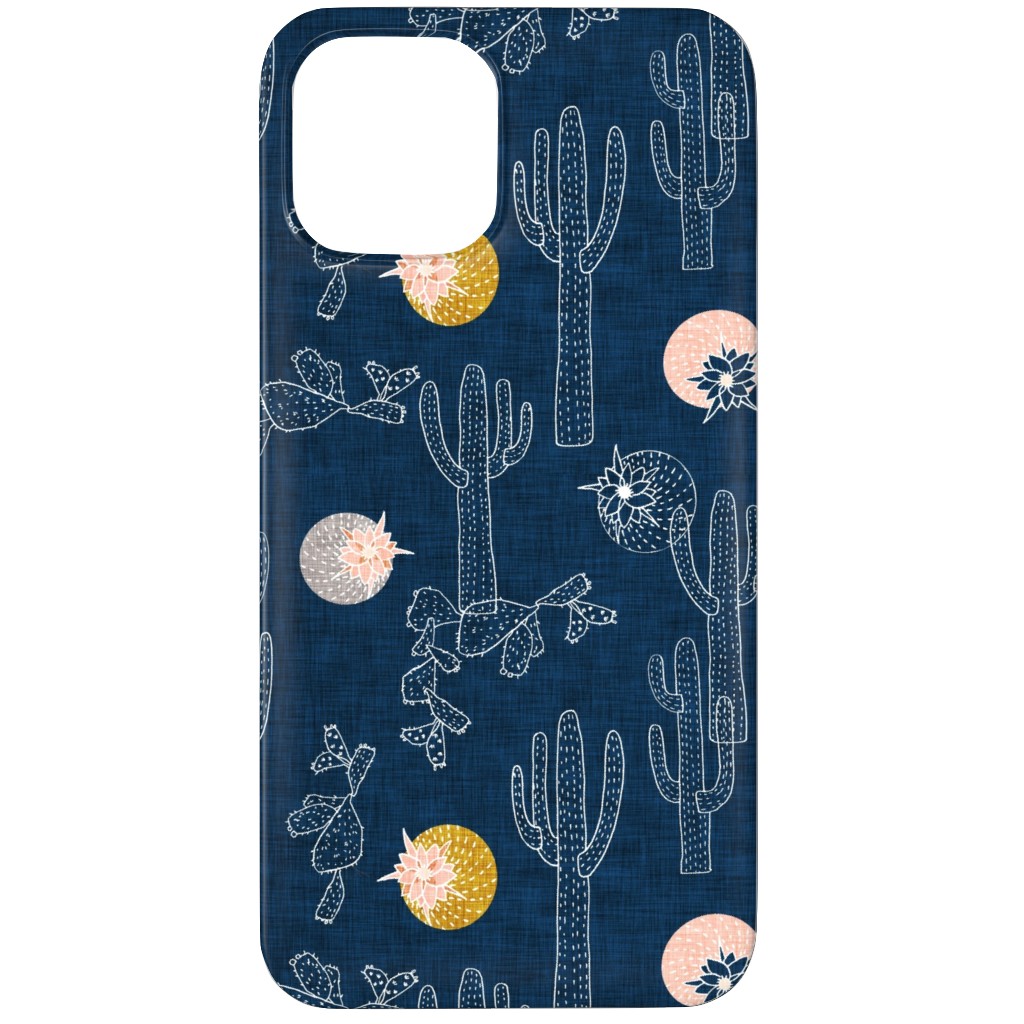 Cactus - Indigo Phone Case, Slim Case, Matte, iPhone 12 Pro Max, Blue, True Blue