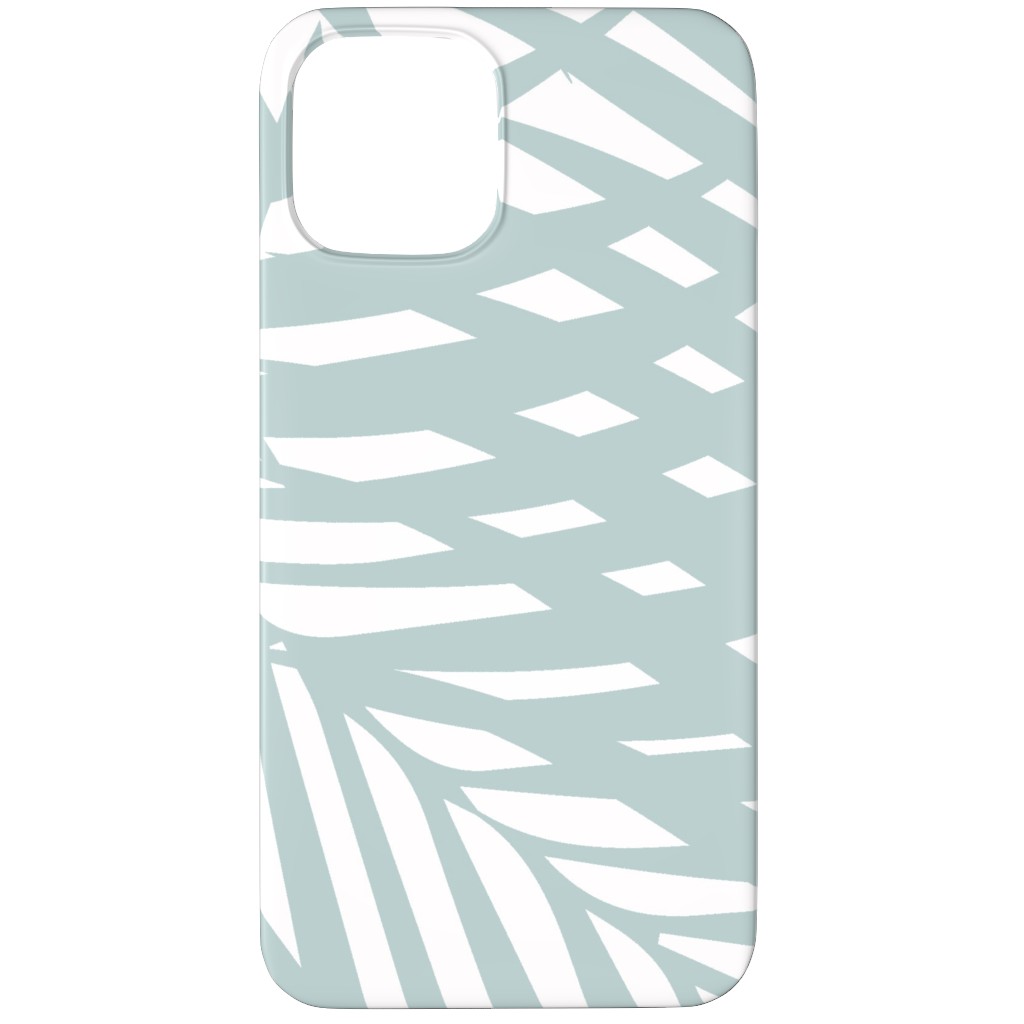 Fronds - Palladian Blue Phone Case, Slim Case, Matte, iPhone 12 Pro Max, Blue, True Blue