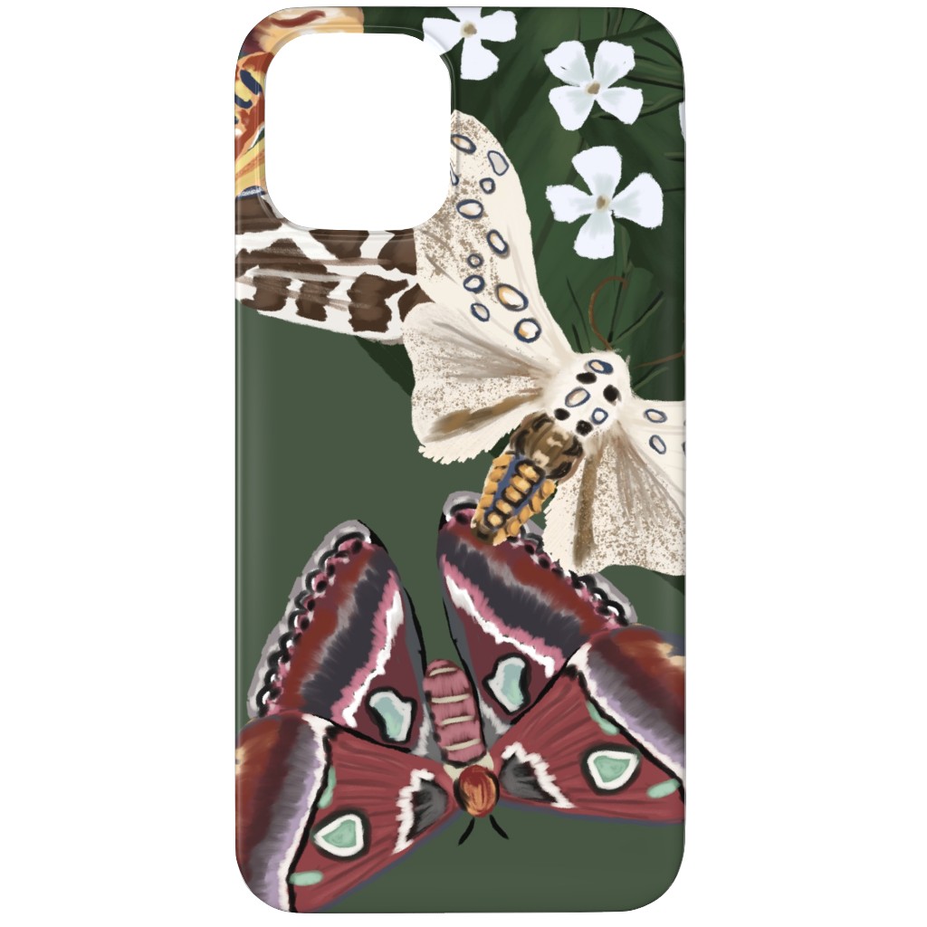 Moth Frenzy - Multi Phone Case, Slim Case, Matte, iPhone 12 Pro Max, Multicolor