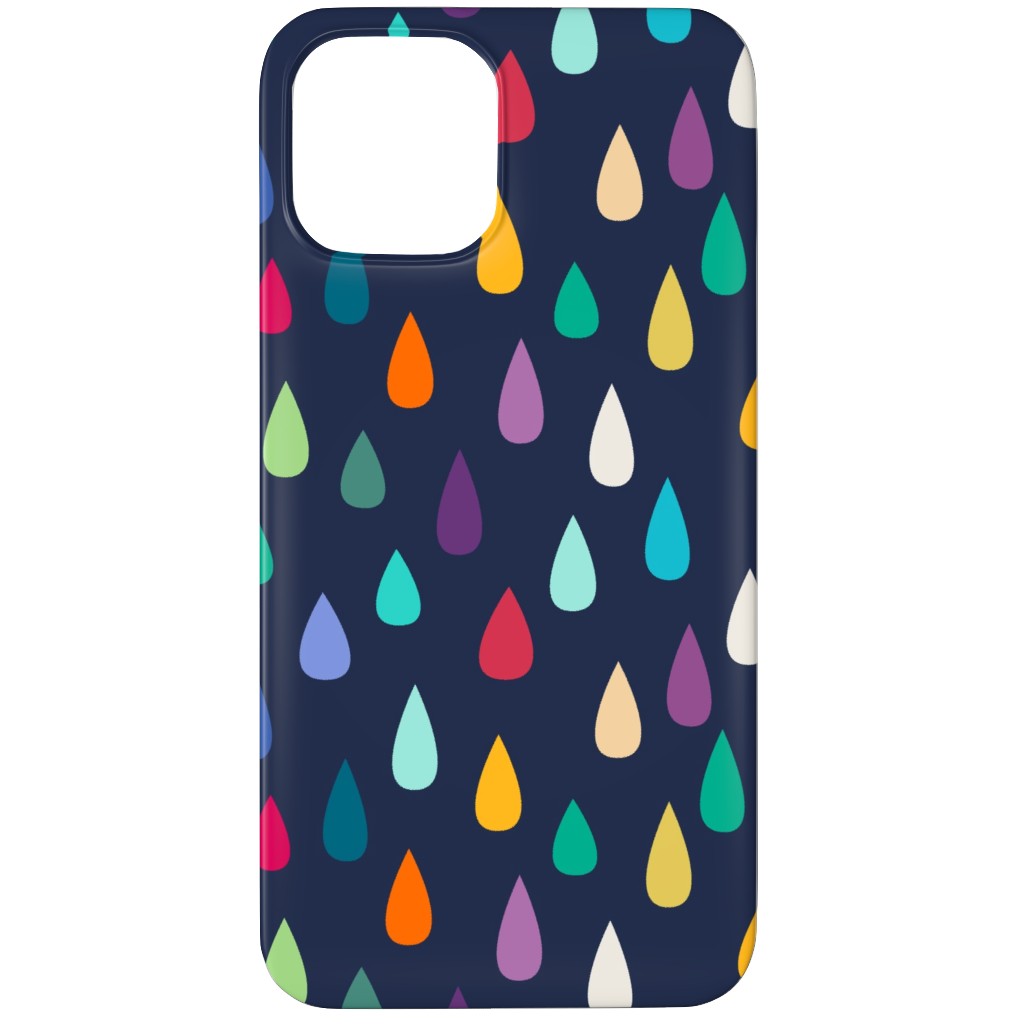 Raindrops - Multi Phone Case, Slim Case, Matte, iPhone 12 Pro Max, Multicolor