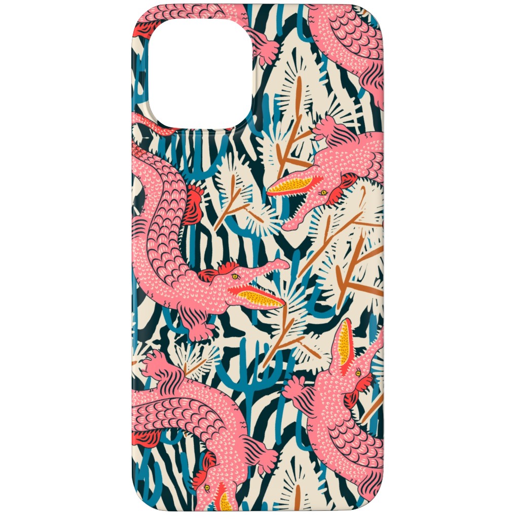 Bazaar Cosmic Gator - Multi Phone Case, Silicone Liner Case, Matte, iPhone 12 Pro, Multicolor